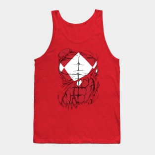 Red Ranger ripped Tank Top